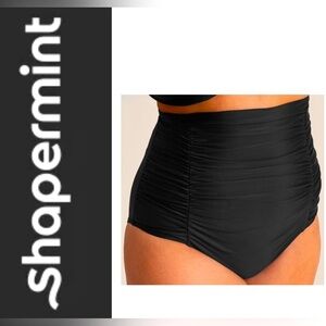Shapermint Classic Black High-Waisted Swimwear- nwt